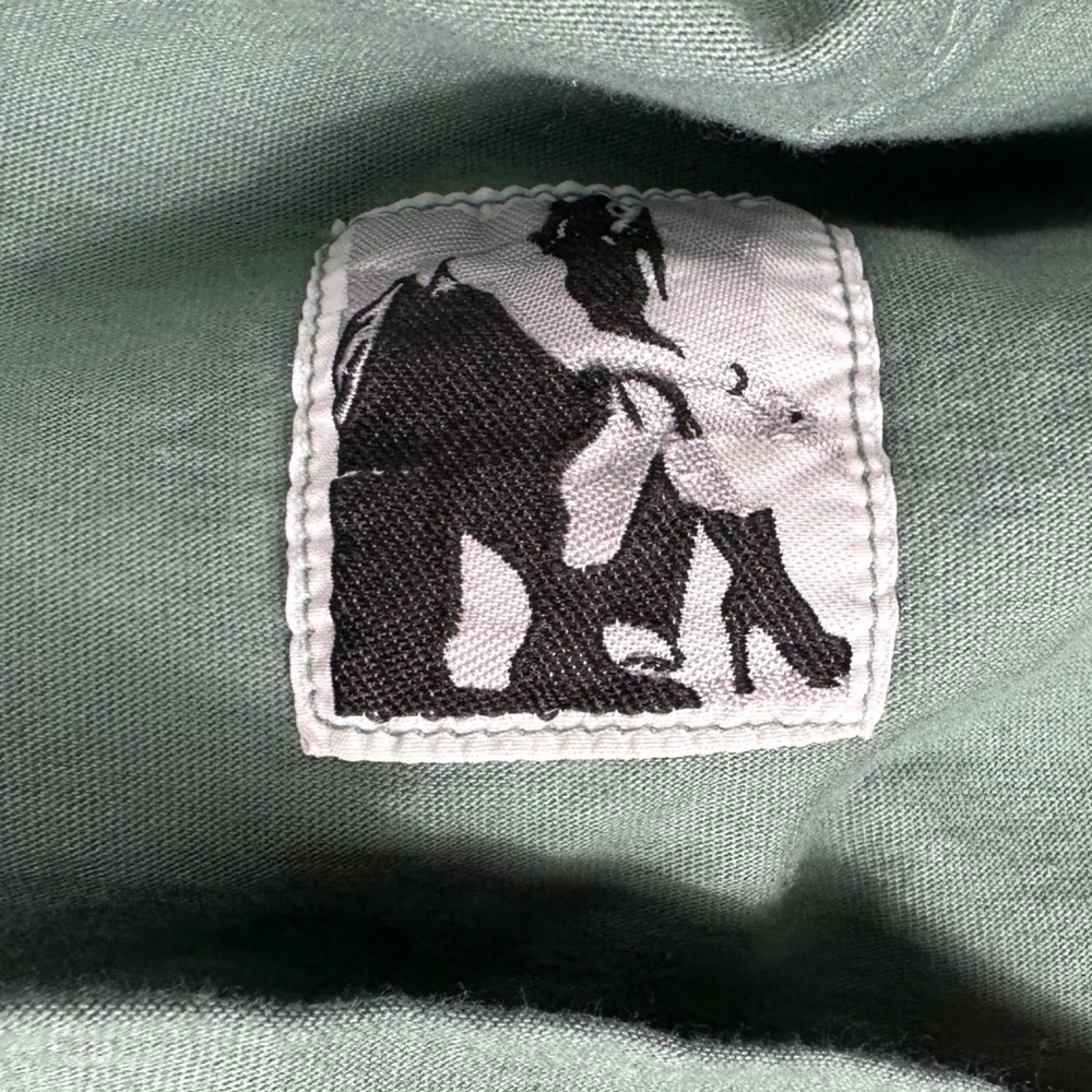 RICK OWENS DRKSHDW OVERSIZED FIT CREW-NECK T-SHIRT LOGOED DETAIL GREEN - MEDIUM - Picture 6 of 8